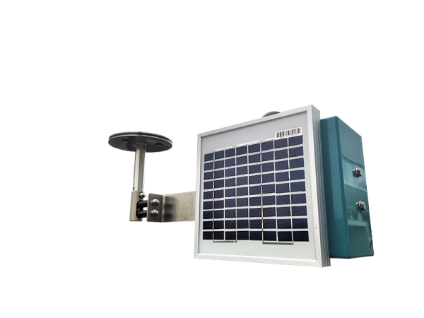 hail sensor with solar panel