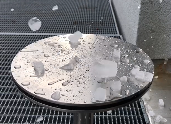 top of hail sensor